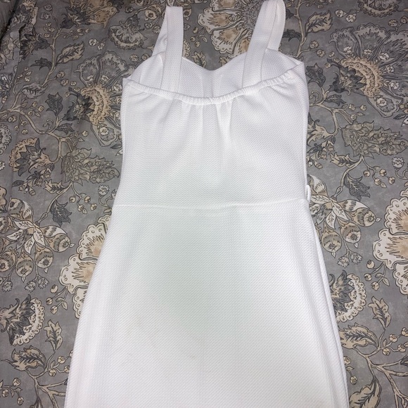 A white dress with a pink jacket - Picture 3 of 5